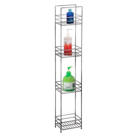 bathroom storage rack chrome