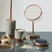 Neptune Oval Soap Dish - Concrete & Copper profile small image view 2 