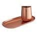 Madison Shine Copper Finish Tray profile small image view 6 