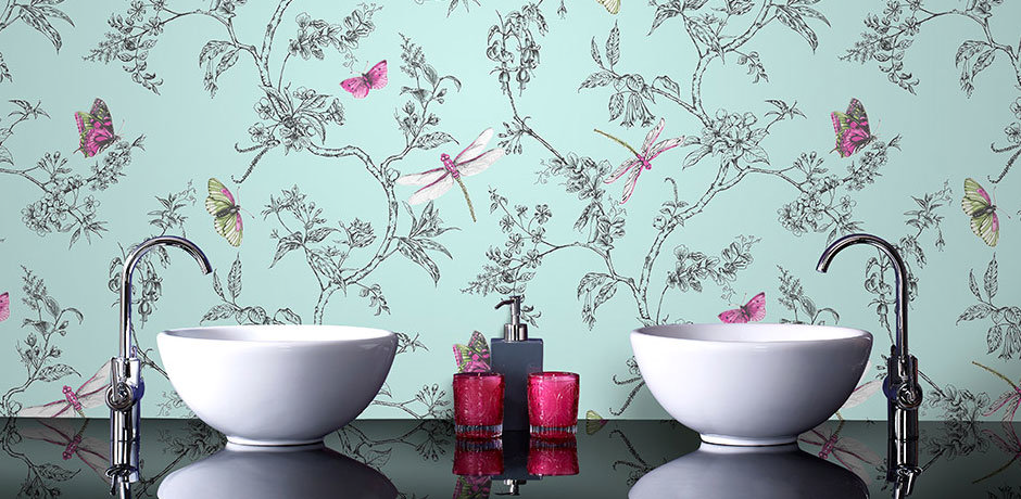 Bathroom Wallpaper Designs / The Top 70 Bathroom Wallpaper Ideas Interior Home And Design - Bathrooms present a range of design opportunities.