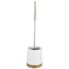 Wenko Bamboo Ceramic Toilet Brush & Holder - 17676100 profile small image view 1 