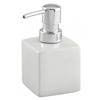 Wenko Square Ceramic Soap Dispenser - White - 17845100 profile small image view 1 