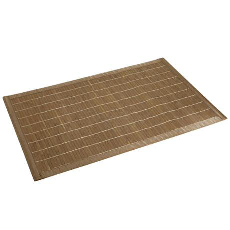 Wenko Bamboo Bath Mat 500 X 800mm Dark Brown 17995100 At