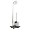 Wenko Slate Rock Standing WC Set - Stainless Steel - 18448100 profile small image view 1 