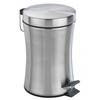 Wenko Pieno 3 Litre Pedal Bin - Stainless Steel - 18957100 profile small image view 1 