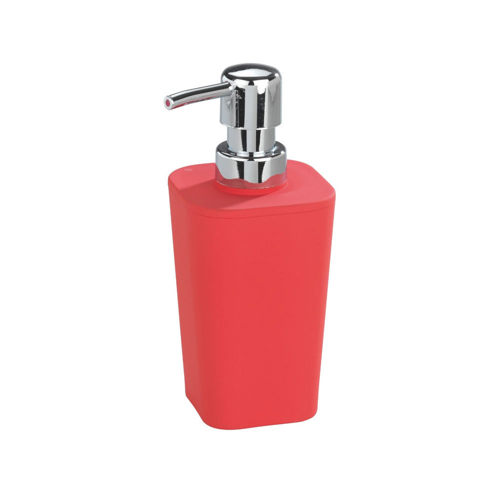 Wenko Rainbow Soap Dispenser Red 18974100 at Victorian Plumbing UK