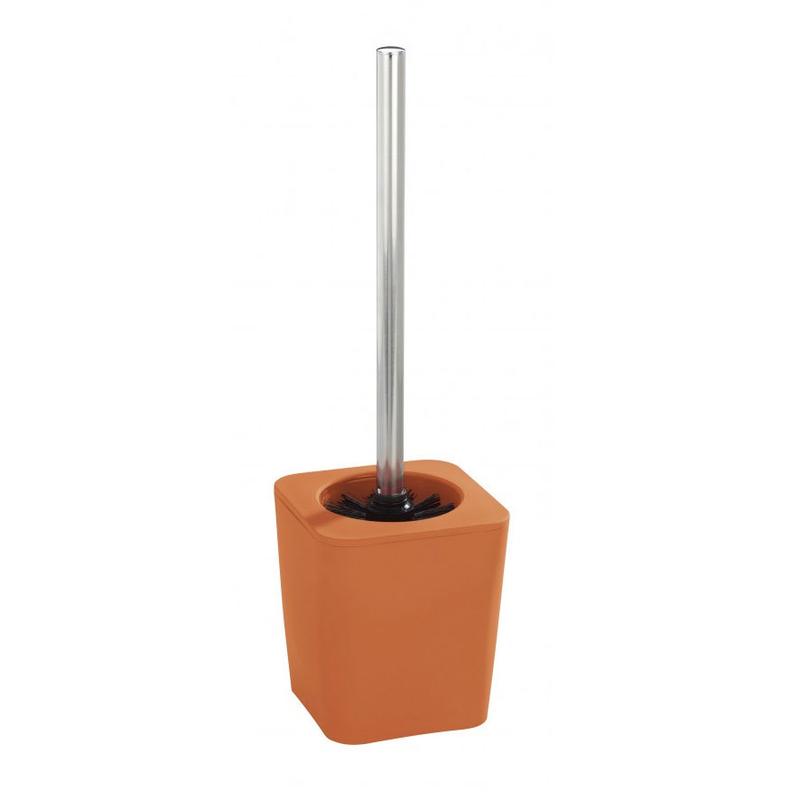 Wenko Rainbow Toilet Brush Set Orange 18985100 at Victorian Plumbing UK