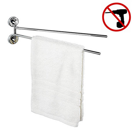 Wenko Power-Loc Sion Double Towel Holder - 19667100