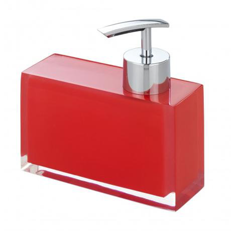 Wenko Visone Soap Dispenser - Red - 19751100 at Victorian Plumbing UK