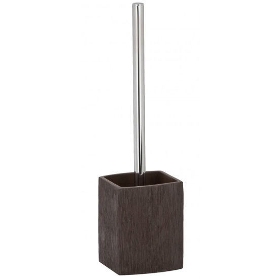 Wenko Recife Toilet Brush & Holder Brown 19990100 at Victorian