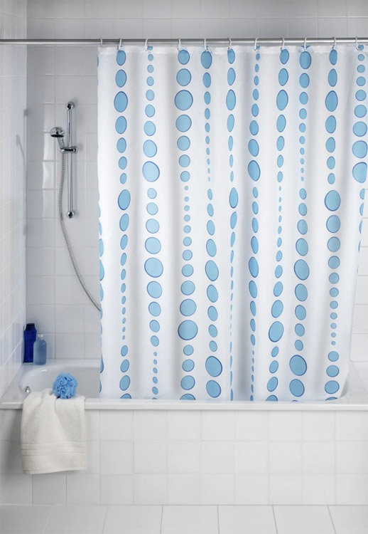 Wenko Bubbles Polyester Shower Curtain 1800 x 2000mm 20053100 at