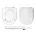 Wirquin Maestro Lock+ Toilet Seat with Soft Close Metal Hinges profile small image view 3 