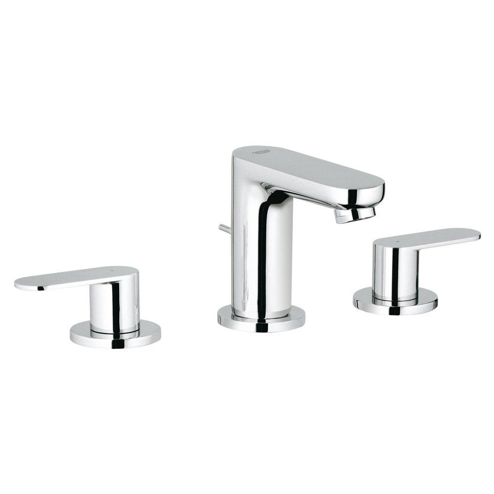 Grohe Eurosmart Cosmopolitan 3-Hole Basin Mixer with Pop-up Waste ...