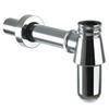 Brass Bottle Trap with 300mm Outlet Pipe - Chrome - 202166 profile small image view 1 