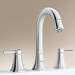 Grohe Grandera High Spout 3-Hole Basin Mixer with Pop-up Waste - Chrome - 20389000 profile small image view 2 