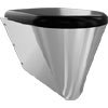 Franke Campus CMPX592B Stainless Steel Wall Hung WC Pan + Black Toilet Seat profile small image view 1 