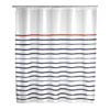 Wenko Marine Polyester Shower Curtain - W1800 x H2000 - White - 20964100 profile small image view 1 