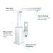 Grohe Eurocube High Spout Basin Mixer with Pop-up Waste - 23135000 profile small image view 3 
