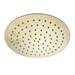 JTP Vos Brushed Brass 250mm Round Shower Head profile small image view 2 