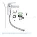 Grohe Eurosmart Cosmopolitan M-Size Mono Basin Mixer with Pop-up Waste - 23325000 profile small image view 4 