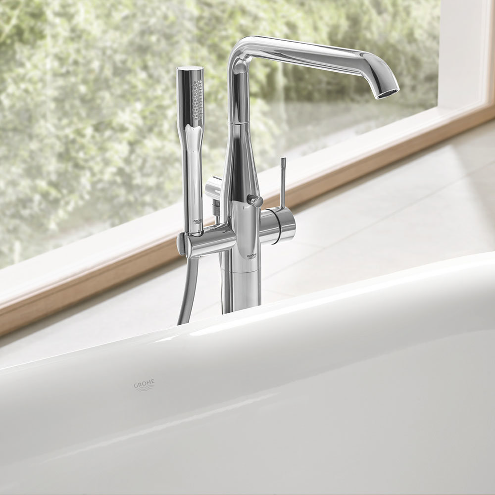 Grohe Essence Floor Mounted Bath Shower Mixer Chrome 23491001