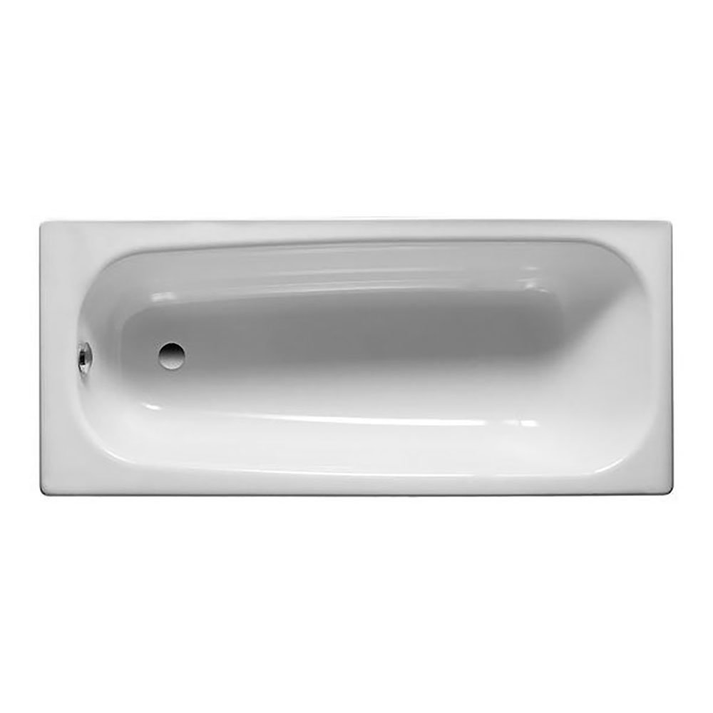 Roca Contesa 1700 x 700mm 2TH Steel Enamel Bath with AntiSlip Base