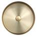 JTP Vos Brushed Brass Round Stainless Steel Counter Top Basin + Waste profile small image view 3 