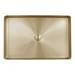 JTP Vos Brushed Brass Rectangular Stainless Steel Counter Top Basin + Waste profile small image view 2 