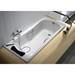 Roca BeCool 1800 x 800mm Rectangular Acrylic Bath with Grips profile small image view 2 