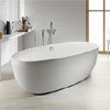 Roca Virginia Acrylic Freestanding Bath with Waste & Overflow (1700 x 800mm) profile small image view 1 