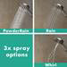 hansgrohe Raindance Select S 120 PowderRain 3-Spray Hand Shower - 26014000 profile small image view 2 