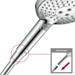 hansgrohe Raindance Select S 120 PowderRain 3-Spray Hand Shower - 26014000 profile small image view 7 