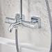 hansgrohe Vernis Shape EcoSmart Showerpipe 230 Thermostatic Bath Shower Mixer - 26098000 profile small image view 4 