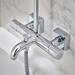 hansgrohe Vernis Shape EcoSmart Showerpipe 230 Thermostatic Bath Shower Mixer - 26098000 profile small image view 5 