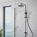 hansgrohe Vernis Blend EcoSmart Shower Kit with Diverter - Matt Black - 26099670 profile small image view 2 
