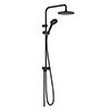 hansgrohe Vernis Blend EcoSmart Shower Kit with Diverter - Matt Black - 26099670 profile small image view 1 