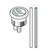 Geberit Dual Flush Button with Rods - 261.200.00.1 profile small image view 3 
