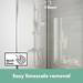 hansgrohe Vernis Blend Showerpipe 200 Thermostatic Shower Mixer - Chrome - 26276000 profile small image view 3 