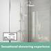 hansgrohe Vernis Blend Showerpipe 200 Thermostatic Shower Mixer - Chrome - 26276000 profile small image view 4 