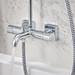 hansgrohe Vernis Shape Showerpipe 230 Thermostatic Bath Shower Mixer - 26284000 profile small image view 2 