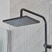 hansgrohe Vernis Shape EcoSmart Shower Kit with Diverter - Matt Black - 26289670 profile small image view 2 