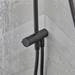 hansgrohe Vernis Shape EcoSmart Shower Kit with Diverter - Matt Black - 26289670 profile small image view 3 