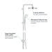 Grohe New Tempesta System 210 Flex Shower System with Diverter - 26381001 profile small image view 2 