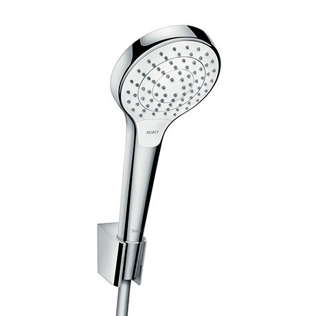 hansgrohe Croma Select S Vario 3 Spray Handshower with Holder & 1600mm Hose - 26411400