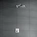 hansgrohe Raindance Select S 240 2-Spray Shower Head with Wall Mounted Arm - Chrome - 26466000 profile small image view 3 