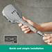 hansgrohe Raindance Select E 120 3-Spray Hand Shower - Chrome - 26520000 profile small image view 4 