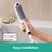 hansgrohe DogShower 3-Spray Dog Shower Handset - Matt White profile small image view 5 