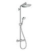 hansgrohe Croma Select S EcoSmart Showerpipe 280 Thermostatic Shower Mixer - 26794000 profile small image view 1 