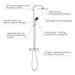 Grohe Vitalio Start 250 Thermostatic Shower System - 26816000 profile small image view 2 