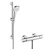 hansgrohe Croma Select E Vario Thermostatic Shower System with 65cm Shower Slider Rail Kit - 27081400 profile small image view 1 